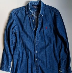 Denim Polo Ralph Lauren shirt made in USA